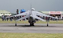 Anhedral on the wings and tailplane of an RAF Harrier GR7A. Anhedral on harrier arp.jpg
