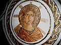 Bodenmosaik, Apollon mit siebenstrahliger Sonnenkrone des Helios, römisch, Tunesien, spätes 2. Jahrhundert