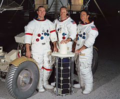 Portrét posádky Apolla 15 (zleva: Scott, Worden a Irwin)