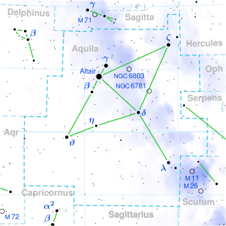 Eta Aquilae: Stern im Sternbild Adler