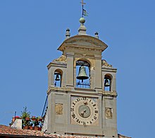 Le clocher-mur de la fraternité laïque à Arezzo.
