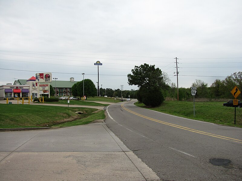 File:Arkansas Highway 96 westbound, Ozark Arkansas.jpg