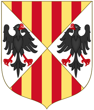 File:Arms of the Aragonese Kings of Sicily (Shape Variant).svg