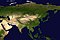 Спутниковая карта Азии