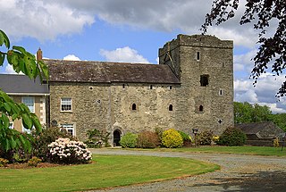 Athclare Castle Tudor tower house in the Dunleer area of County Louth in Ireland