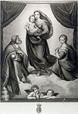 Sistine Madonna, after Raphael (1841)