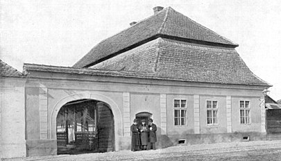 Casa din Blaj unde a locuit (foto. 1910)