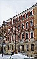 Apartment building in closed development