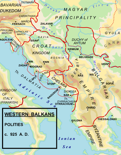 The Balkans, early 10th century. Balkans925.png