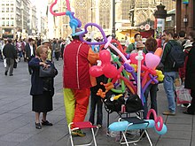 A balloon artist in Vienna, Austria Balloon vendor.JPG