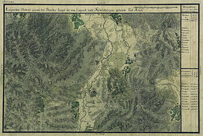 Bârna în Harta Iosefină a Banatului, 1769-72