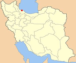Localização de Bandar-e Anzali no Irã