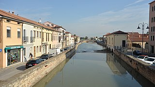 Der Kanal in Battaglia Terme