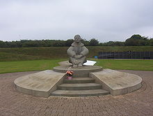 The memorial to The Few at Capel-le-Ferne, atop the white cliffs of Dover... Battle of Britain Memorial Pilot.JPG