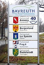 Bayreuth's twin towns