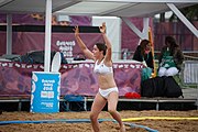 Deutsch: Beachhandball bei den Olympischen Jugendspielen 2018; Tag 6, 11. Oktober 2018; Mädchen, Platzierungsrunde - Mauritius-Türkei 0:2 English: Beach handball at the 2018 Summer Youth Olympics at 11 October 2018 – Girls Consolation Round – Mauritius-Turkey 0:2