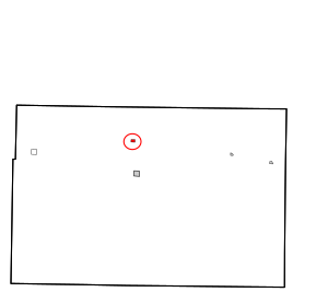 Location in Beaver County and state of Oklahoma.