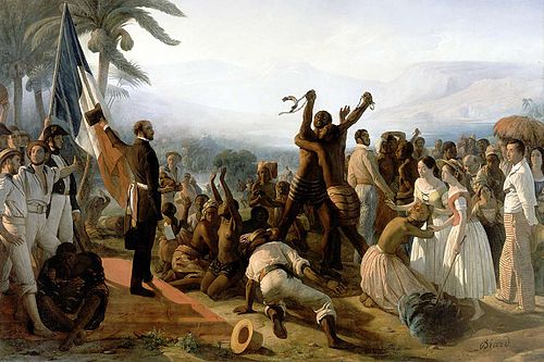 Proclamation of the Abolition of Slavery in the French Colonies, 27 April 1848, 1849, by François Auguste Biard, Palace of Versailles