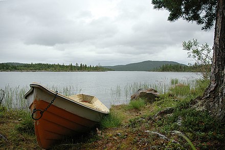 Sheltered shore of Lake Inari