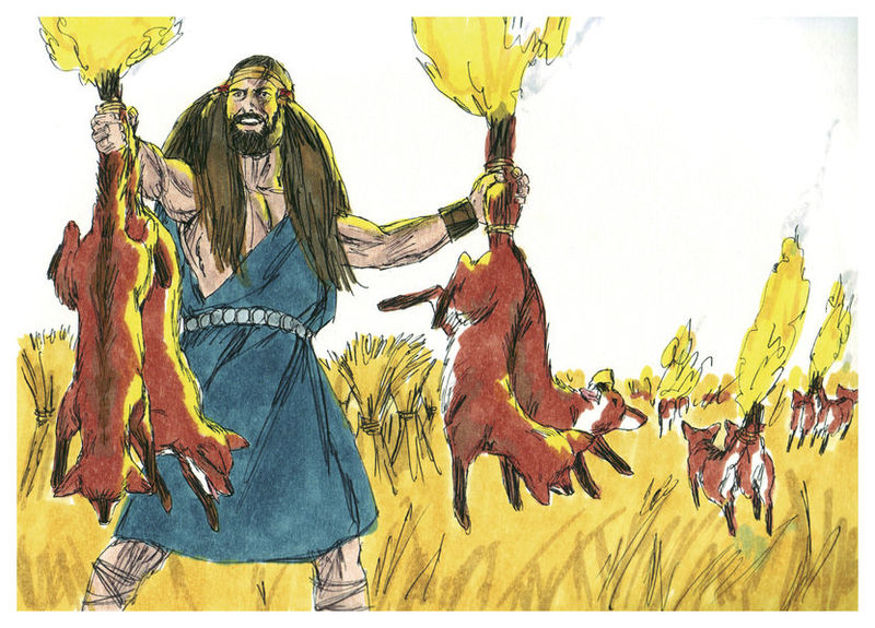 File:Book of Judges Chapter 15-2 (Bible Illustrations by Sweet Media).jpg