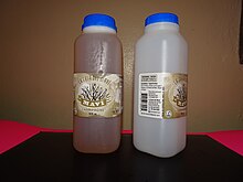 Maví bottles from Ponce, Puerto Rico; left bottle has mabí, the right one is empty