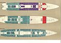 SS Shalom, Zim Navigation Company Flag Ship . Ship’s deck plan page 3