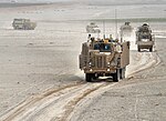 Thumbnail for File:Buffalo Vehicle Part of Talisman Suite in Convoy in Afghanistan MOD 45153767.jpg