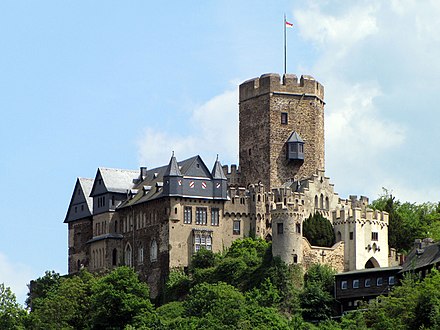 Burg Lahneck von 1226, eine Spornburg