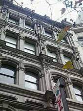 Buxton's Rooms, Swanston Street, site of the 9 by 5 Impression Exhibition Buxtons Rooms Melbourne.jpg