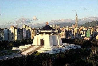 De Herdenkingshal van Chiang Kai-shek (1980) in Taipei