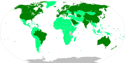 Map of countries by approval status .mw-parser-output .legend{page-break-inside:avoid;break-inside:avoid-column}.mw-parser-output .legend-color{display:inline-block;min-width:1.25em;height:1.25em;line-height:1.25;margin:1px 0;text-align:center;border:1px solid black;background-color:transparent;color:black}.mw-parser-output .legend-text{}  Approved for general use, mass vaccination underway   EUA (or equivalent) granted, mass vaccination underway   EUA granted, limited vaccination   Approved for general use, mass vaccination planned   EUA granted, mass vaccination planned   EUA pending   No data available