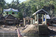 View of Cabiton-an port area from incoming ferry