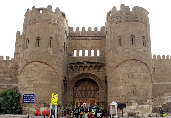 Bab al-Futuh, one of the northern gates of Cairo built by the Fatimid vizier Badr al-Jamali in the late 11th century