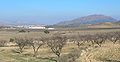 Vista de Calasparra al fondo con la Sierra del Molino a su derecha