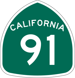<span class="mw-page-title-main">California State Route 91</span> Highway in California