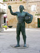Estatua do deus Baco, feita por Francisco Leiro.