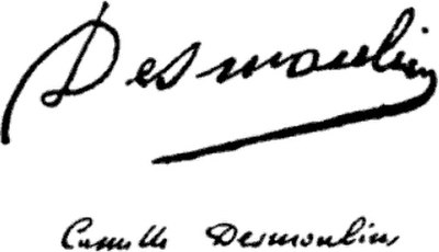 Image: Camille Desmoulins Signature