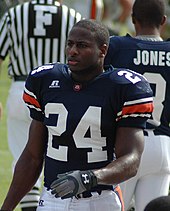 Auburn running back Carnell Williams was one of the stars of the Auburn offense during the 2004 season. CarnellWilliams-AU.jpg