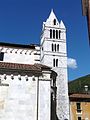 Campanile della cattedrale di Carrara, Toscana, Italia