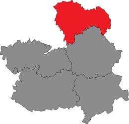 Karte des Wahlkreises.