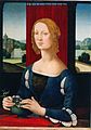 Portrait of Caterina Sforza, circa 1490. Forlì, Pinacoteca.