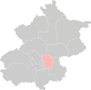 Location of Chaoyang in Beijing