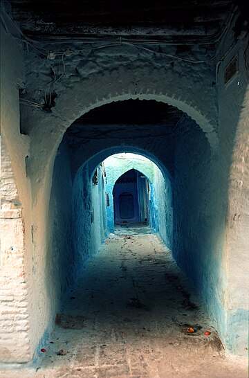 File:Chefchaouen, blue-rinsed house (js).jpg