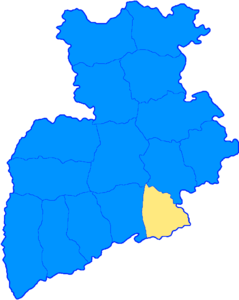 Konotop-district op de kaart