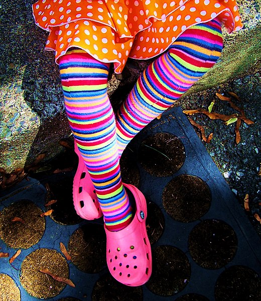 File:Child in Rainbow Socks.jpg