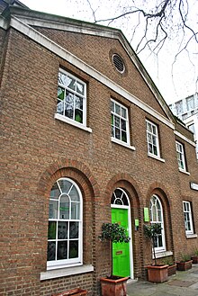 Christ Church Greyfriars, neo-Georgian brick offices Christ Church Greyfriars 20130413 007.jpg