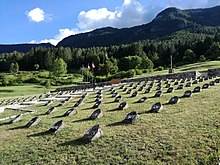Il cimitero militare austroungarico situazione presso la frazione di Geroli