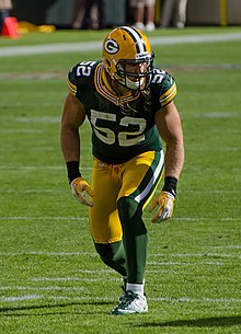 number 52 green bay packers