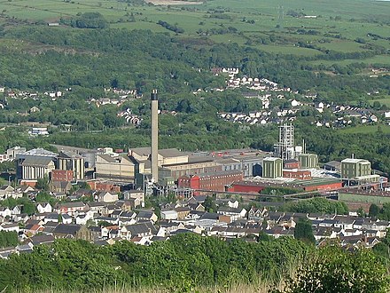 The Clydach Refinery in Wales, seen in 2006, supplied the Manhattan Project with nickel powder under Reverse Lend-Lease