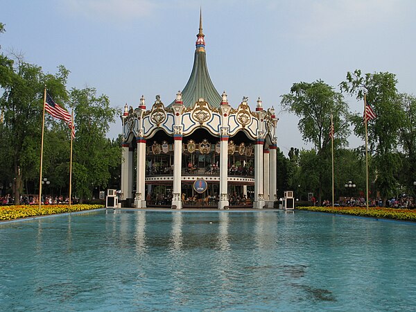 Columbia Carousel is Great America's signature ride.